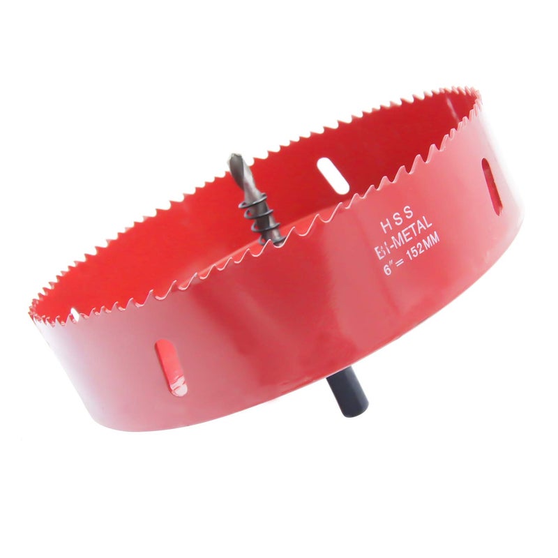 Laiwei 6Inch Hole Saw, LAIWEI Hole Cutter, Drilling Tool for Drilling Wood,Aluminum Profile,PVC and Other Materials,Round Knife(6"(152mm)) - Image 1